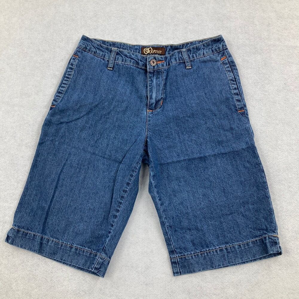 Rafaella Jeans Women's Blue Denim Bermuda Shorts Size 10P Petite 100% Cotton